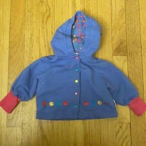 Gymboree Hooded Jacket. Vintage. Purple and Pink. Size Infant. Adorable!